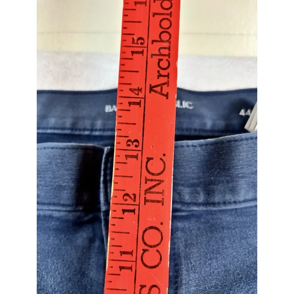 Banana Republic Traveler Athletic Tapered Fit Pants Mens 44x28 Navy Blue Stretch